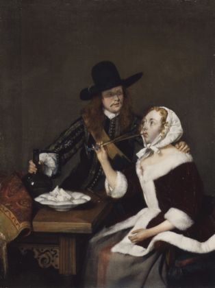 Gerard ter Borch, A Gentleman pressing a Lady to drink, ca. 1658-1659, Royal Collection Trust - © Her Majesty Queen Elizabeth II 2016