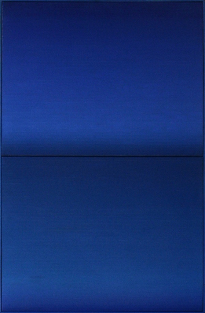 Giulia Napoleone, Kobaltblau - Preußischblau, 2001, olio su tela. Courtesy l'artista
