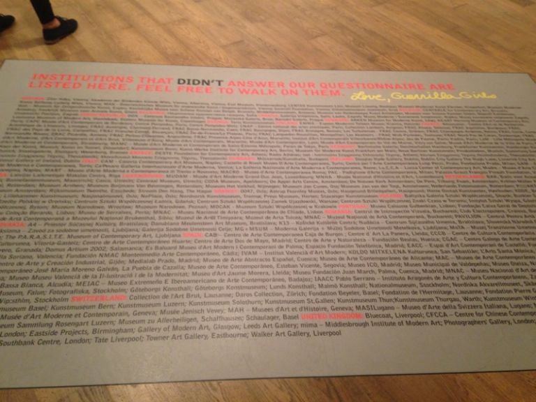 Guerrilla Girls - Mostra alla Whitechapel Gallery, Londra