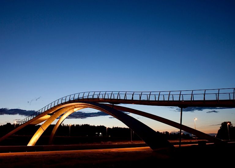 Il Da Vinci Bridge by Vebjørn Sand a Gerusalemme, ispirato ai disegni di Leonardo