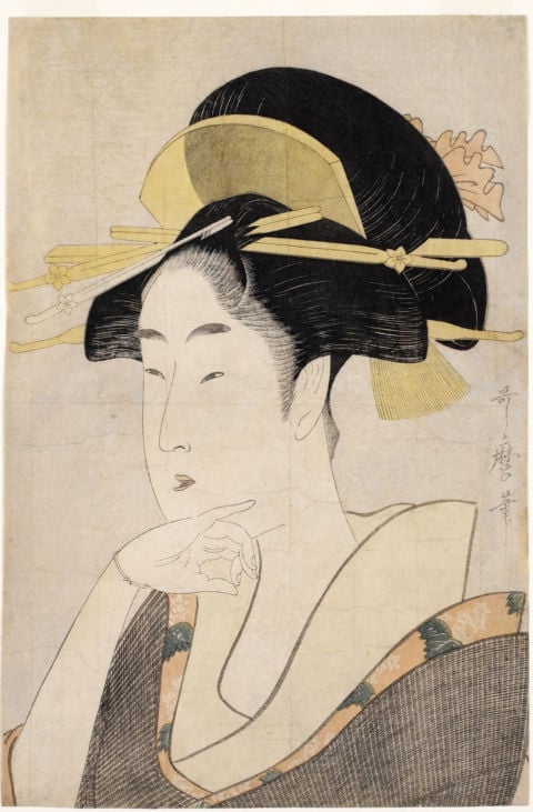 Kitagawa Utamaro, Ritratto di beltà, 1795 ca. - Honolulu Museum of Art
