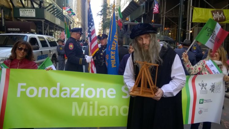 Leonardo da Vinci alla parata del Columbus Day