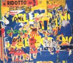 Mimmo Rotella, Mitologia, 1962 – collezione privata – installation view at Fondazione Marconi, Milano 2016