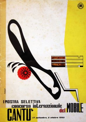 Opuscolo della Prima Mostra Selettiva, 1955. Progetto Grafico a cura di Marcello Nizzoli