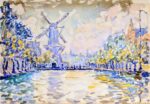 Paul Signac, Rotterdam. Le moulin du canal, 1906 - Collezione privata - photo Maurice Aeschimann