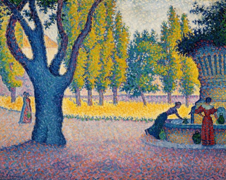 Paul Signac, Saint-Tropez. Fontaine des Lices, 1895 - Collezione privata - photo Maurice Aeschimann