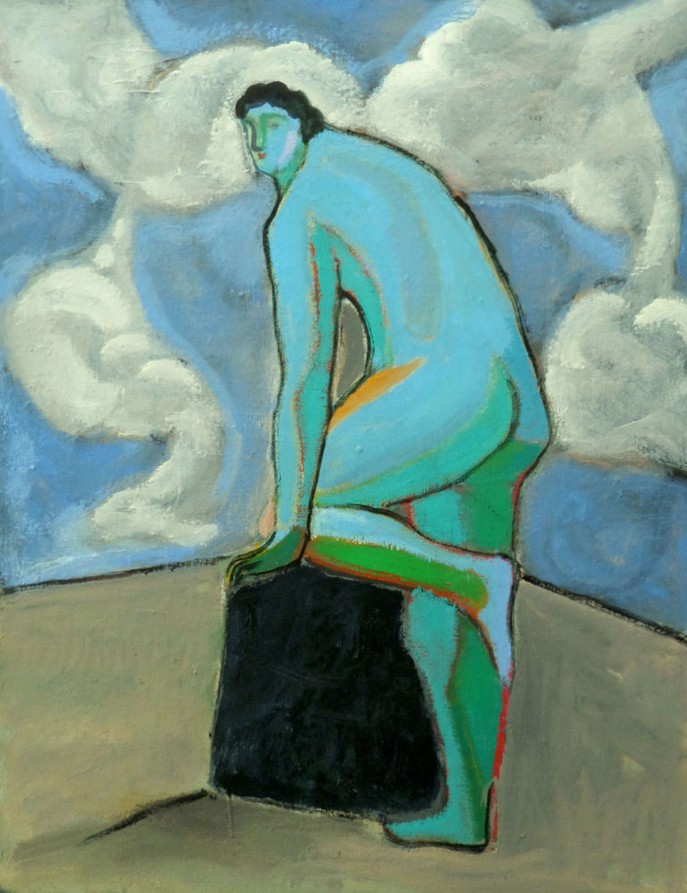 Sandro Chia - In posa, 2013-2014 olio su tela 70x56cm