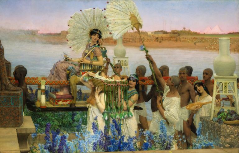 Sir Lawrence Alma-Tadema, The Finding of Moses, 1904, Private Collection, courtesy Christie’s. Photo © 2016 Christie's Images Limited