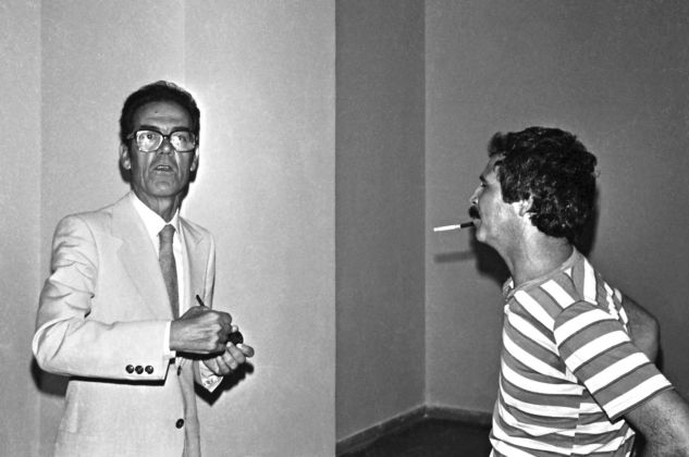 Ugo Ugo e Tonino Casula, mostra Immagini Sonore, photo Enrico Corte