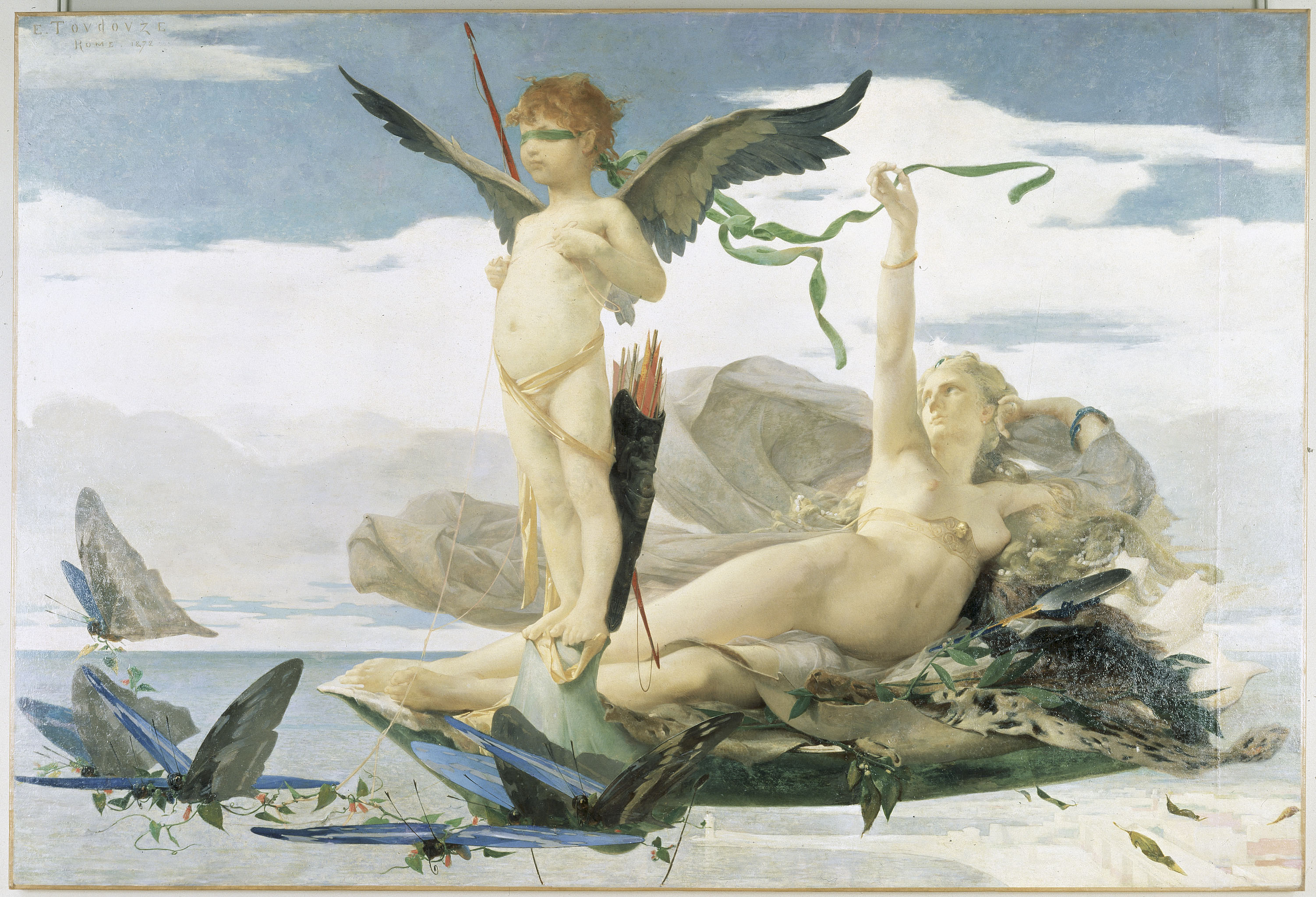Toudouze Edouard, Eros et Aphrodite, 1872 - Rennes, musée des Beaux-Arts.
