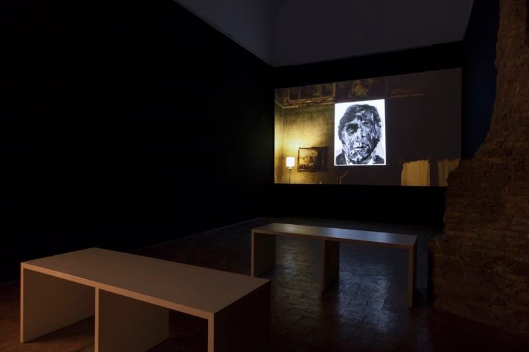 350 anni di creatività - Villa Medici, Roma - 2016 - La video installazione di Justine Emard - ph. Daniele Molajoli