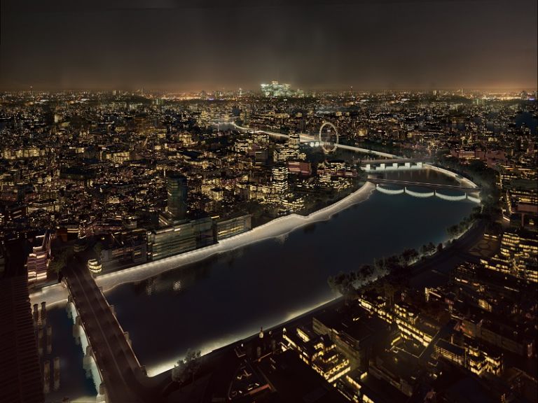 AL_A, The Eternal Story of the River Thames, Masterplan Low tide (c) Malcolm Reading Consultants and AL_A