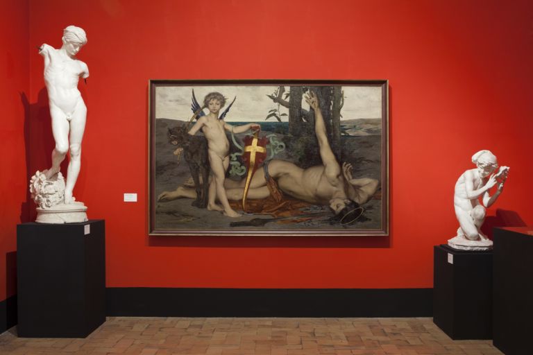 Al centro, Luc-Olivier Merson, Il martirio di Sant’Edmondo, 1871 - ph. Daniele Molajoli
