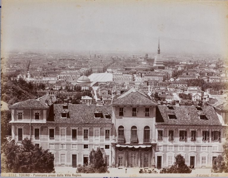 Brogi, Torino. Panorama della Villa della Regina, 1890 ca. - Alinari, Firenze