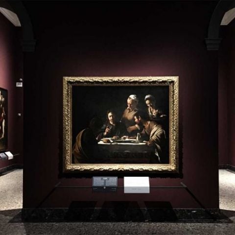 Caravaggio, Cena in Emmaus, Milano, Pinacoteca di Brera