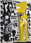 Carlo Zinelli, senza titolo, 70x50 cm., acrilico su carta, fronte e retro, 1967-69