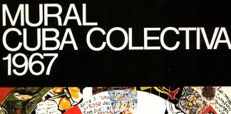 Copertina del volume curato da Ezio Gribaudo dal titolo Mural Cuba Colectiva 1967 Salon de Mai La Havane, 17 juillet 1967 (Torino, Edizioni d’Arte Fratelli Pozzo, 1967)