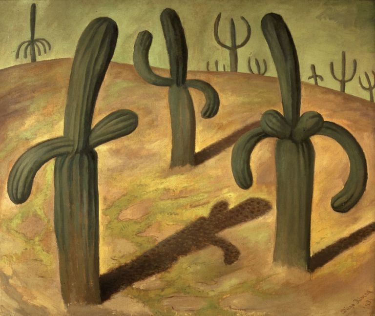 Diego Rivera, Paesaggio con cactus, 1931 - The Jacques and Natasha Gelman Collection of 20th Century Mexican Art and The Vergel Foundation, Cuernavaca