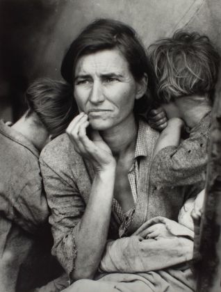 Dorothea Lange, Migrant Mother, 1936. Gelatin silver print on paper, 318 x 241 mm. The Sir Elton John Photography Collection, courtesy Tate, London