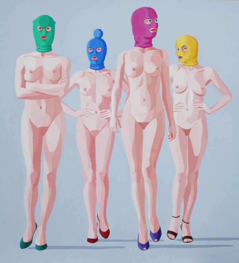 Giuseppe Veneziano, Pussy Riot, 2014 - Courtesy Galleria Contini