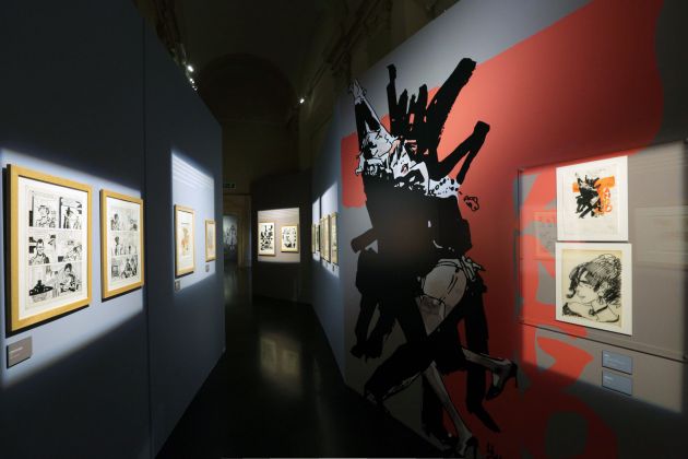 Hugo Pratt e Corto Maltese. 50 anni di viaggi nel mito – exhibition view at Palazzo Pepoli, Bologna 2016