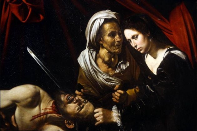 La Giuditta che decapita Oloferne attribuita a Caravaggio