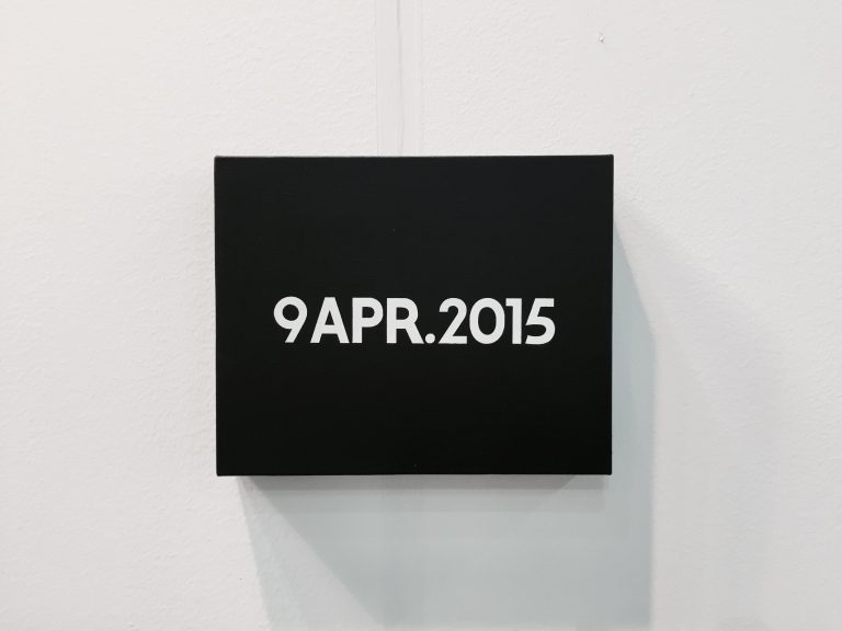 Lu Pingyuan, On Kawara. Today Series, 9 APR. 2015, 2015 - courtesy MadeIn Gallery