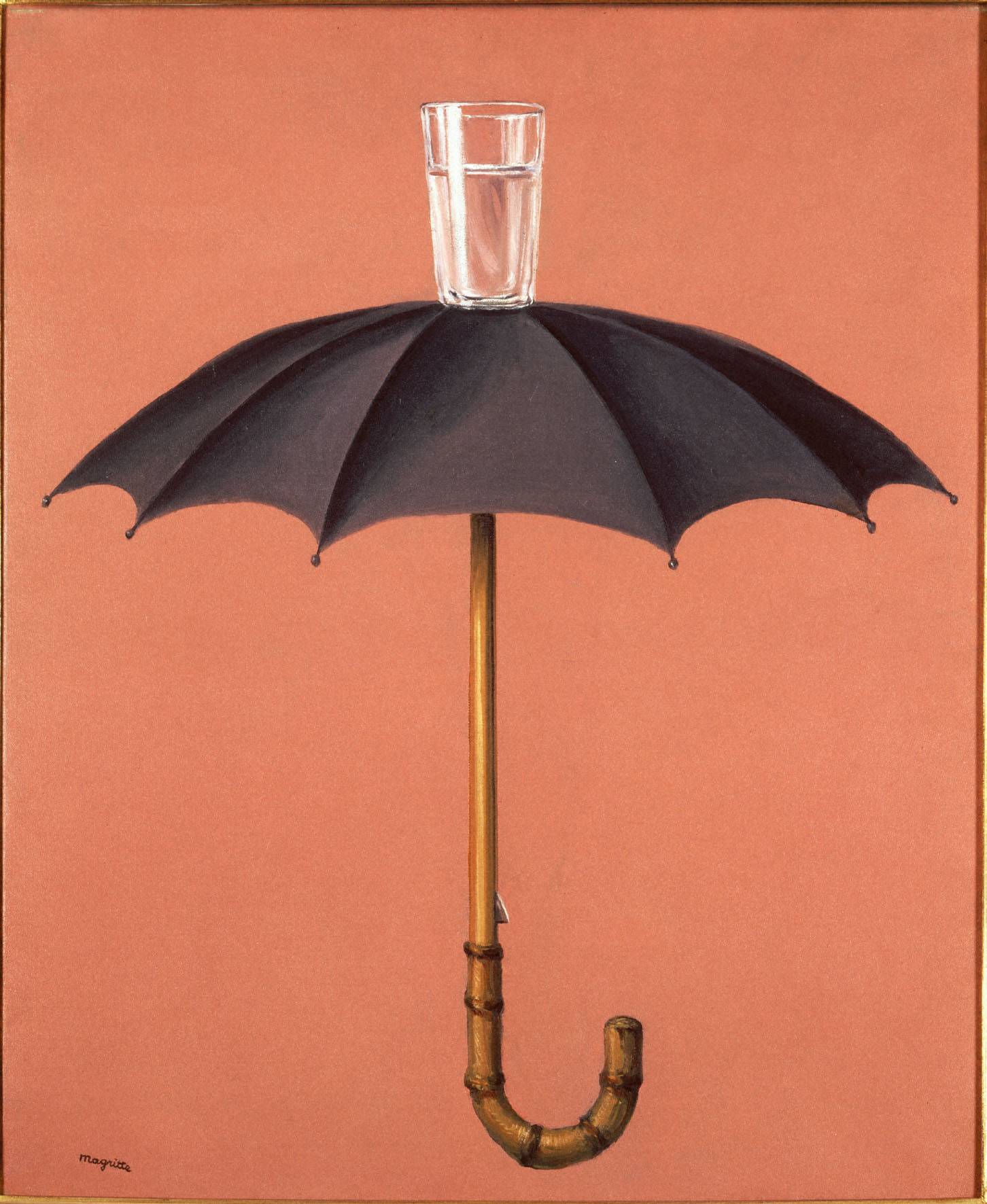 René Magritte, Le vacanze di Hegel, 1958. Olio su tela, 60 x 50 cm, collezione privata © Adagp, Parigi 2016 - Photothèque R. Magritte - Banque d’Images, Adagp, Parigi 2016. Courtesy Centre Pompidou