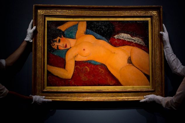 Amedeo Modigliani, Nu couché, 1917-18