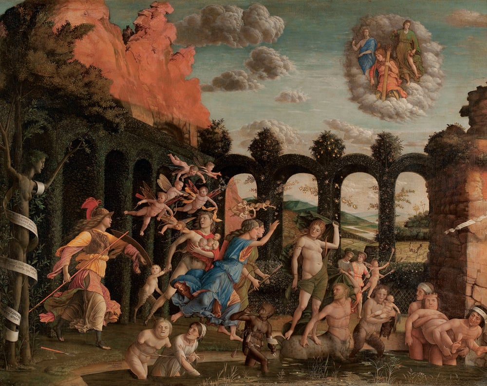 Andrea Mantegna Minerva Che Scaccia I Vizi Dal Giardino Delle Virt 