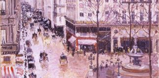 Camille Pisarro, Rue St. Honoré, après-midi, êffet de pluie