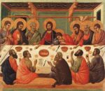 Duccio di Buoninsegna, Ultima Cena, dal retro della parte centrale della Maestà, 1308-11, Museo dell’Opera Metropolitana, Siena