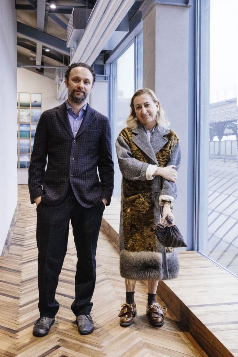 Francesco Zanot e Miuccia Prada, Fondazione Prada Osservatorio (Foto: Ugo Dalla Porta)