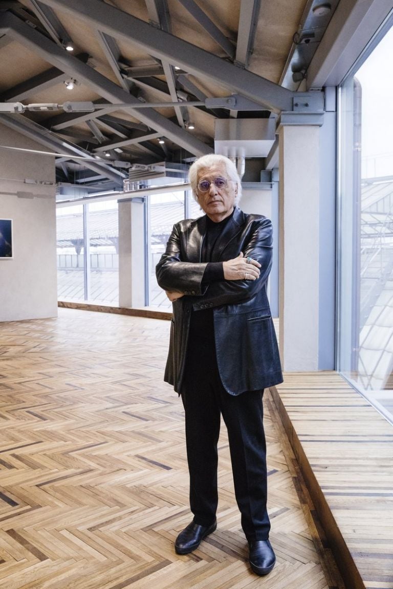 Germano Celant alla Fondazione Prada Osservatorio. Photo Ugo Dalla Porta