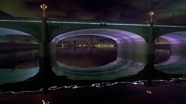 Il progetto di Leo Villareal per Illuminated River (copyright Leo Villareal e Lifschutz Davidson Sandilands)