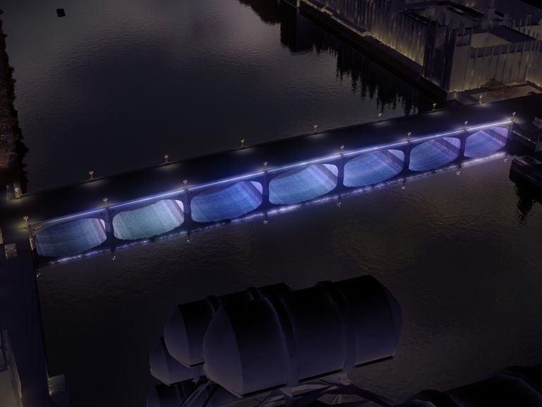 Il progetto di Leo Villareal per Illuminated River (copyright Leo Villareal e Lifschutz Davidson Sandilands)