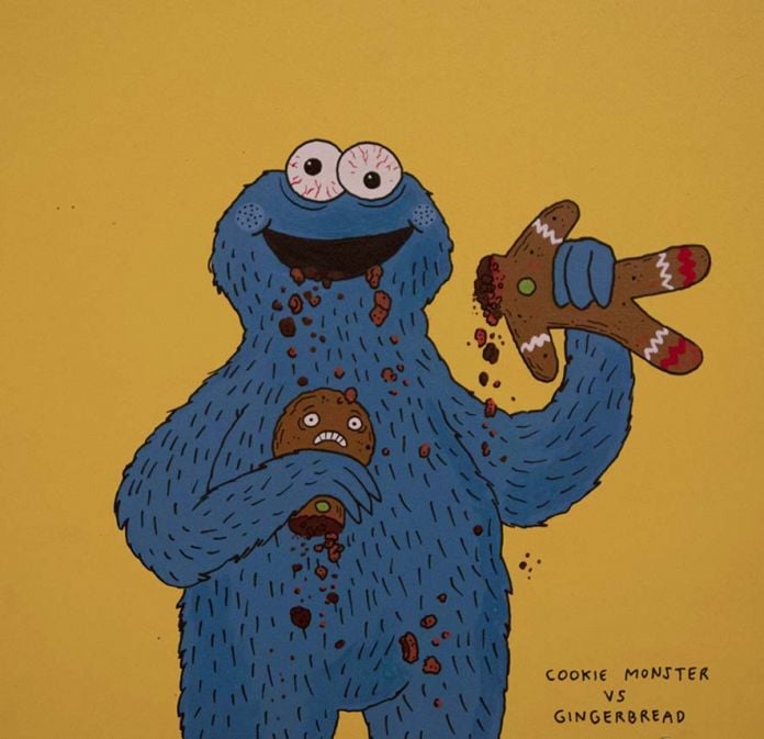 Laurina Paperina, Cookie. Monster ws gingerbread, 2016 - photo credit www.lovinkm.it