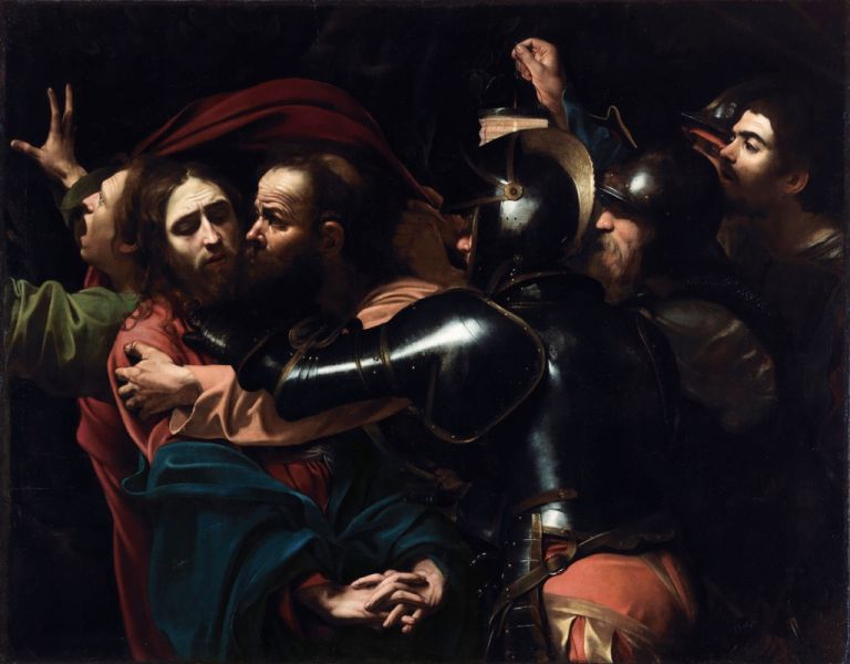 Michelangelo Merisi da Caravaggio, La cattura di Cristo, 1602 - National Gallery of Ireland. Foto © The National Gallery of Ireland, Dublino. Courtesy National Gallery, Londra