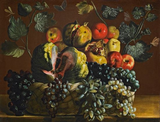 Pittore caravaggesco, Canestra di frutta - Parigi, Galerie Canesso