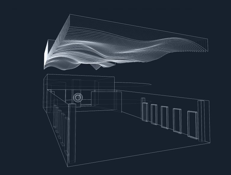 The Human Cloud, Disegno Prospettico, credits NONE collective