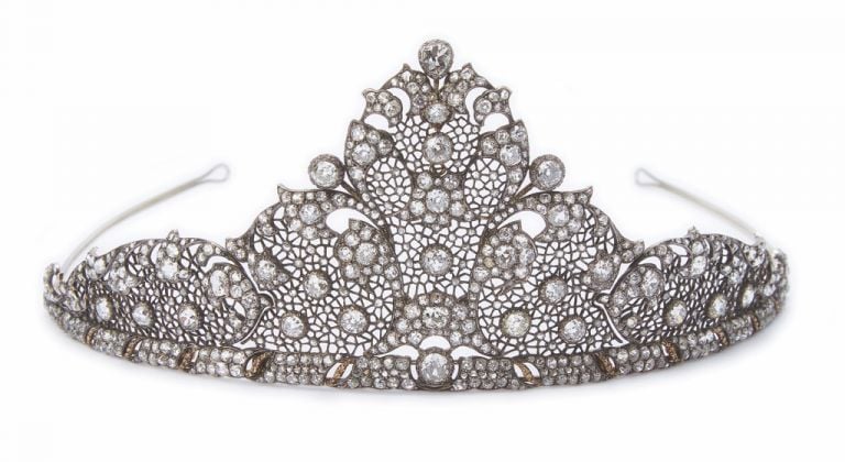 Tiara, Mario Buccellati, 1929, oro giallo, argento platinato, diamanti