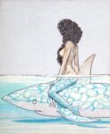 Andrea Pazienza, Betta sullo squalo, 1981 - Collezione Elisabetta Pellerano - photo Paolo Righi, Meridiana Immagine
