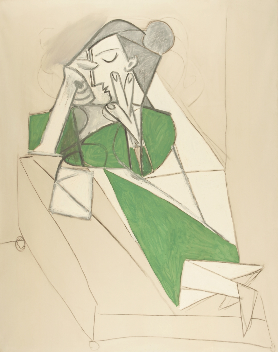 Pablo Picasso, Reclining woman reading, 1952, Oil and charcoal on canvas, Private collection – © Succession Picasso 2016