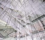 Chiharu Shiota, Where are you going?, Le Bon Marché, Parigi (foto Le Bon Marché, Gabriel de la Chapelle)