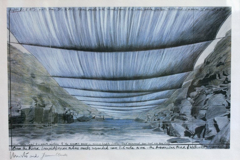 Christo leader della fronda artistica anti-Trump. Stop al progetto sul fiume Arkansas