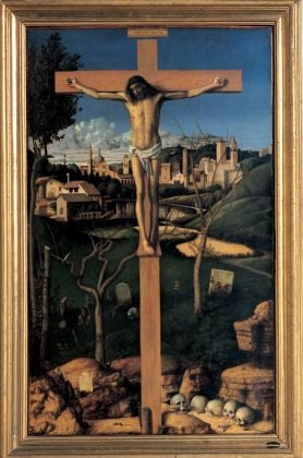 Crocifisso con cimitero ebraico, di Giovanni Bellini