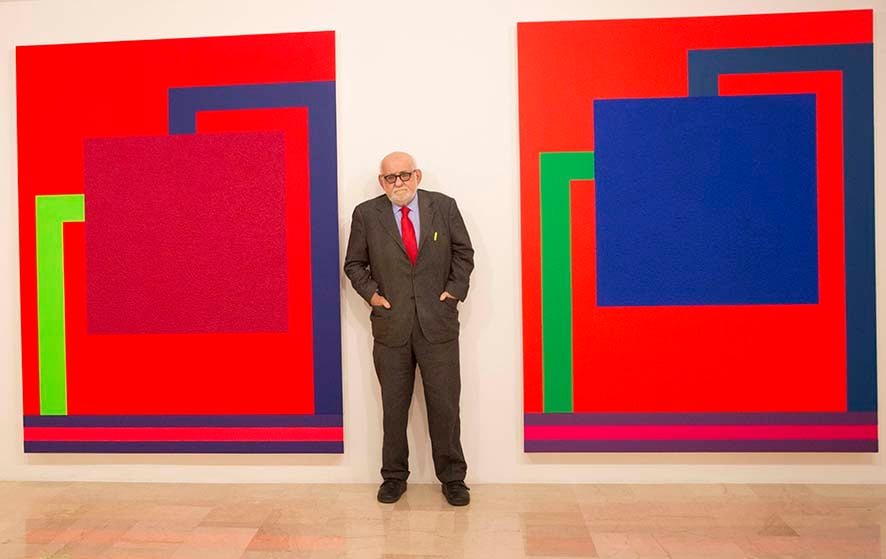 Emilio Mazzoli alla mostra Peter Halley – New Paintings - Galleria Mazzoli, Modena 2016