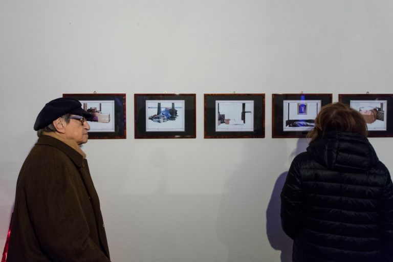 Eugenio Tibaldi - Studio sulle architetture minime - exhibition view at Palazzo Caracciolo, Napoli 2016 - photo Amedeo Benestante