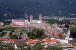 Felice Varini, Segni, 2001 - Monte San Michele e Castelgrande