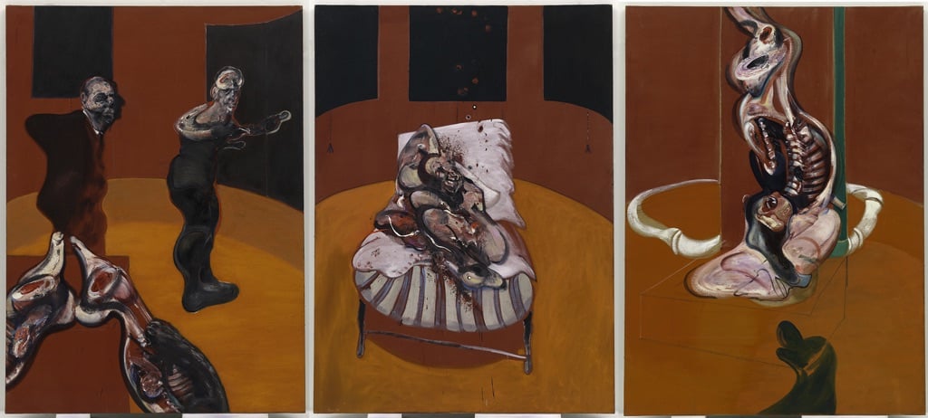 Francis Bacon, Three Studies for a Crucifixion, 1962 - Solomon R. Guggenheim Museum, New York - © The Estate of Francis Bacon - DACS-VEGAP, Bilbao, 2016